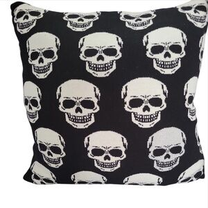Mortar And Bone Throw Pillows Skulls Halloween 20"×20" soft knit Goth